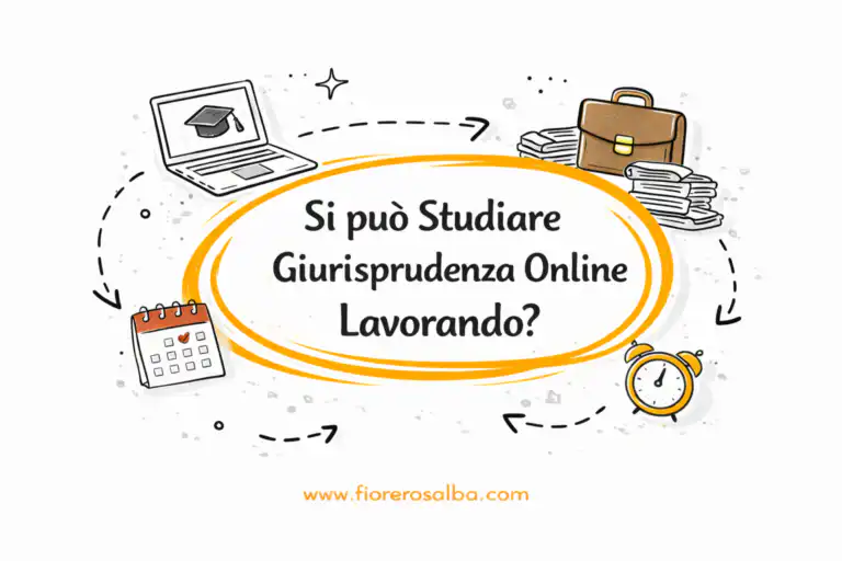 Giurisprudenza online lavorando nel 2026 studio e lavoro insieme