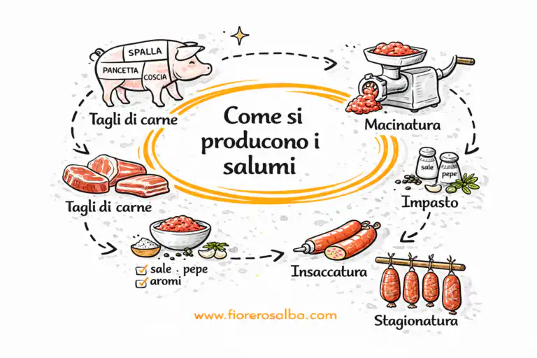 processo produzione salumi macinatura impasto insaccatura stagionatura carne suina